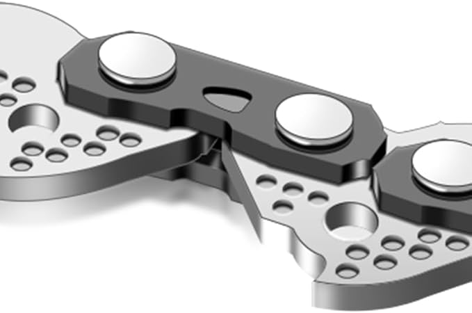 4-Inch Micro Chainsaw Chain 4-Pack – 1/4" Pitch, .043" Gauge, 28 Drive Links, Semi-Chisel Replacement Chain for Ultra-Compact Pruning Saw & Precision Bonsai Trimmer