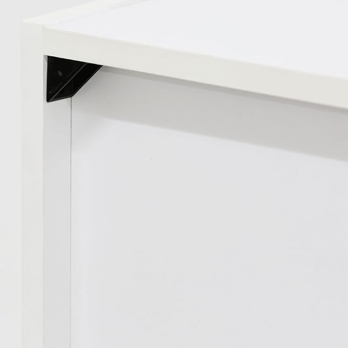 Furinno Luder Bookcase / Book / Storage , 5-Tier, White / Light Blue