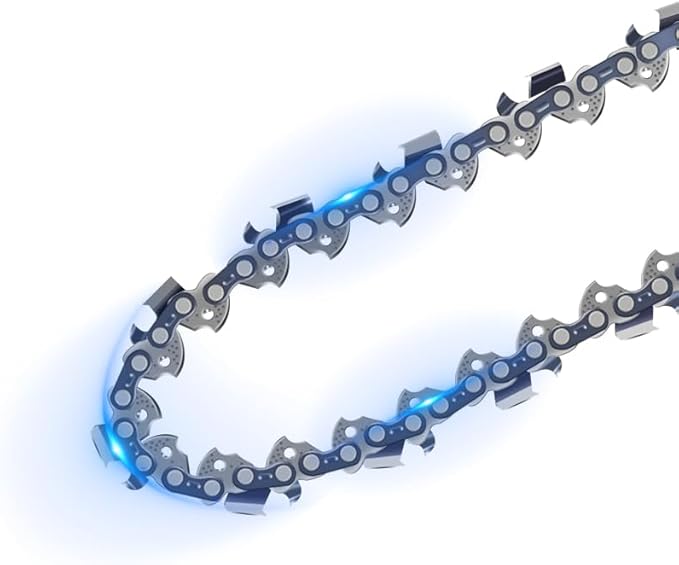 10-Inch Chainsaw Chain 4-Pack – 3/8" LP Pitch, .050" Gauge, 40 Drive Links, Semi-Chisel Replacement Chain for 10" Electric Mini Chainsaw and Pole Pruner