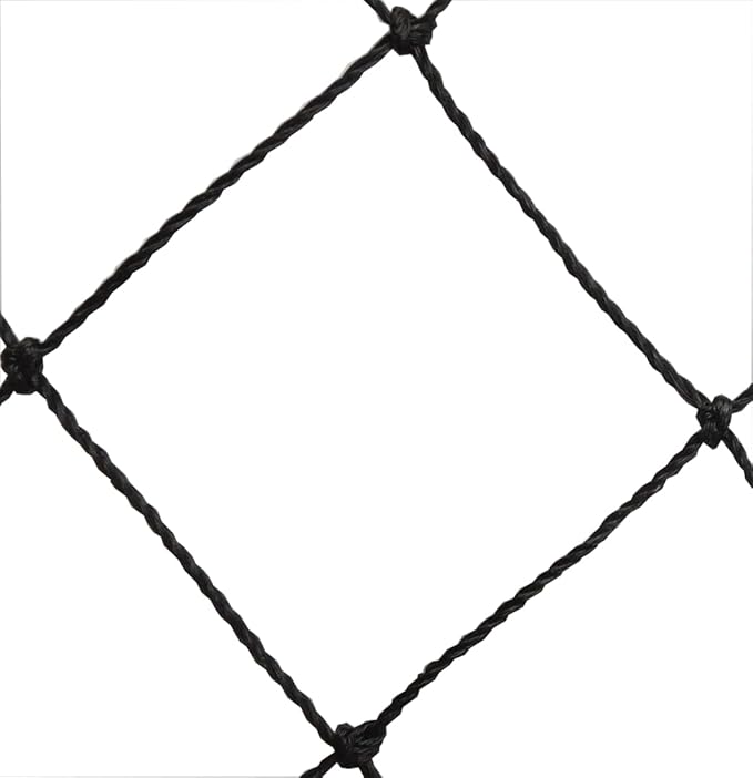 Poultry Netting 1" or 2" Mesh Heavy Knotted Nets Aviary Gamefowl Quail Chicken Bird Block Net Long Lasting Break/Burst 85/245 lb Polyethylene 8-10 Year Lifespan (25' X 25', 1)