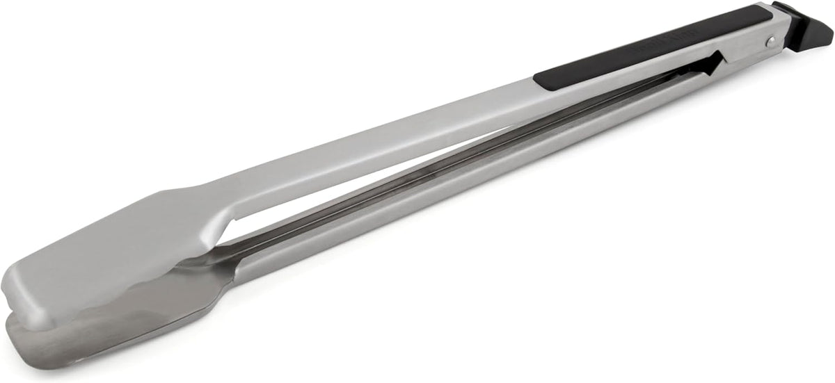 Broil King 64032 Stainless Steel Baron 16-Inch Barbecue Tong with Silicone Grip, Stainless Steel and Black