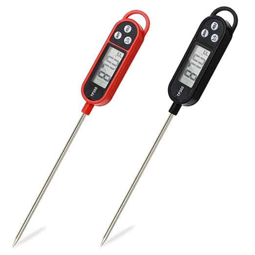 Candy Thermometer Digital Instant Read for Meat Kitchen Cooking Food Oil Deep Fry BBQ Grill Smoker (2Pcs, 9.6in)