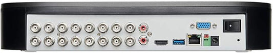 Lorex D441A62B 16 Channel 1080p Analog HD 2TB Security System DVR with Advanced Motion Detection Technology and Smart Home Voice Control, Black