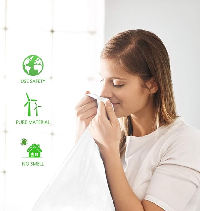 Teivio 4 Gallon 300 Counts Strong Clear Trash Bags Garbage Bags, Mini Waste Basket Liners,Bathroom Trash Can Bin Liners, Small Plastic Bags for Home Office Kitchen Car Bedroom Dog waste Baby Diaper