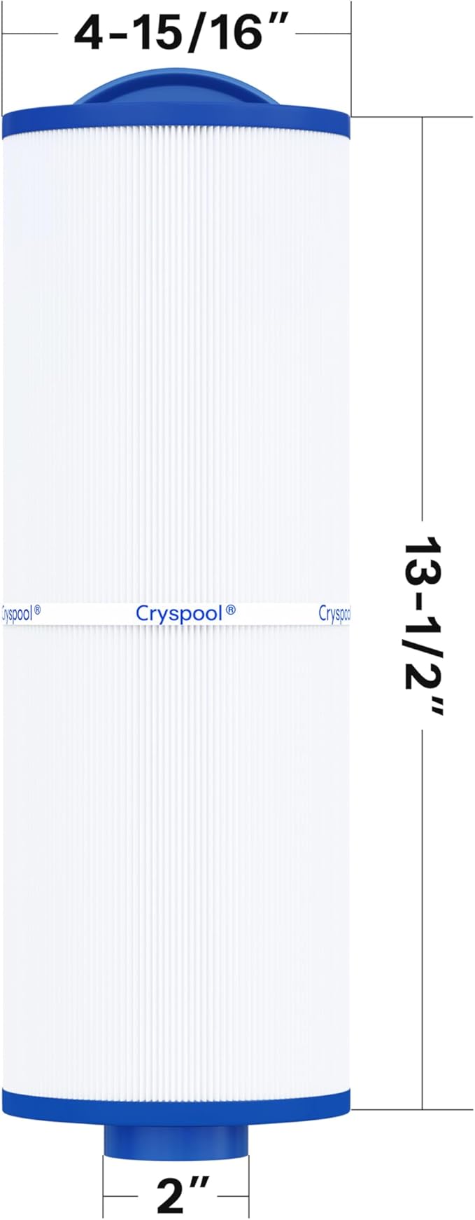 Cryspool® 04077 Compatible with Cal Spa Filters, 4CH-949, PWW50L, FC-0172, Rising Dragon, Dynasty Spas, 50 Sq. Ft Hot Tub Replacement Filter Cartridge, 2 Pack