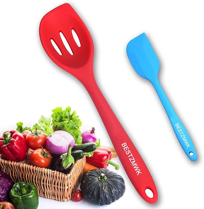 Kitchen Utensil Set - 11 Cooking Utensils - Colorful Silicone Kitchen Utensils - Nonstick Cookware with Spatula Set - Colored Best Kitchen Tools Kitchen Gadgets(Multi)