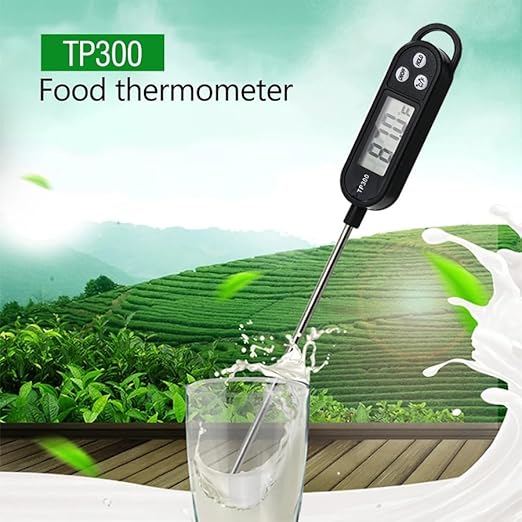 Candy Thermometer Digital Instant Read for Meat Kitchen Cooking Food Oil Deep Fry BBQ Grill Smoker (2Pcs, 9.6in)