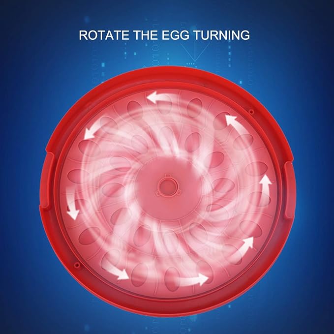 30 Egg Incubator Automatic Turning Digital Poultry Hatcher Brooder Temperature Control Hatching Chicken Duck Quails Bird Easy Observe(