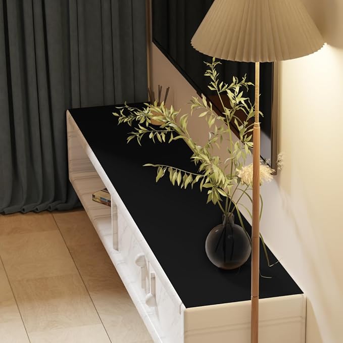 Dresser Covers Top - 22x44 Inch Waterproof Easy to Clean Can Conceal Flaws Protector The Table Top from Scratches Used for Coffee Table Dresser(Black+Black 22x44)