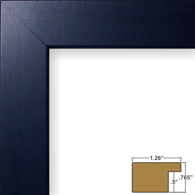 Craig Frames 18x36 Blue Picture Frame, Wall Decor for Art and Photos | A lightweight, shatter resistant acrylic front, made in the USA for a gallery display