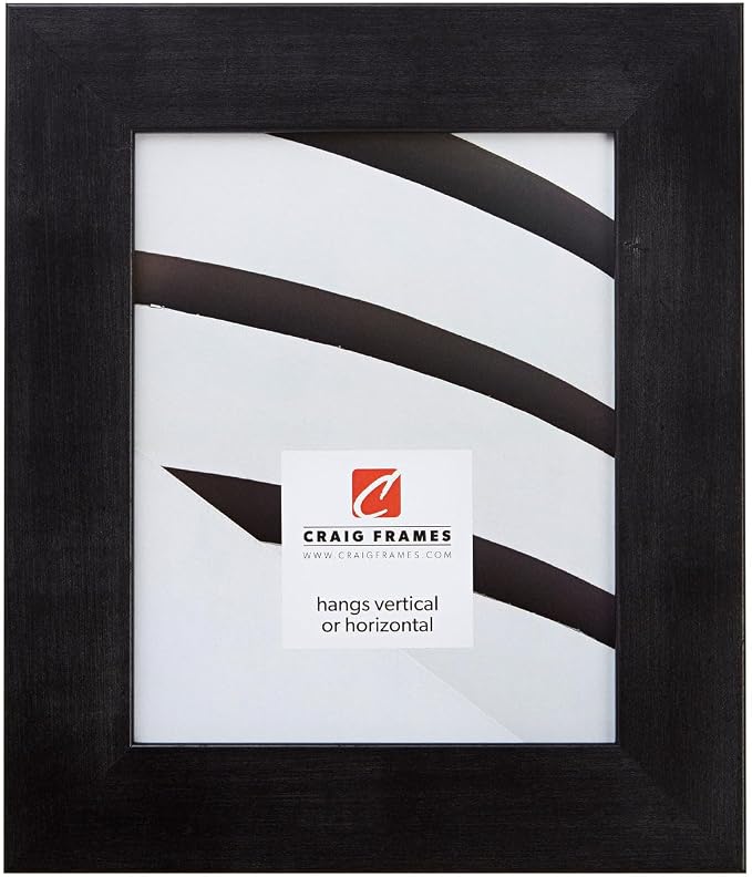 Craig Frames 24x36 Black Walnut Picture Frame for Posters and Photos | Lightweight shatter resistant acrylic facing with a rigid backing board, made in the USA
