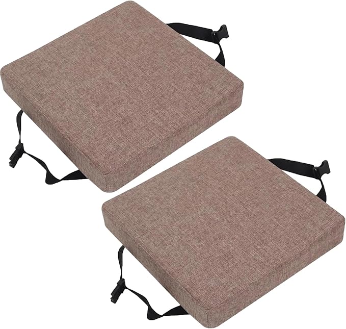 Square Bar Stool Cushion Set of 2 - 14x14/15*15/12*12 Thick 5/8cm Dining & Kitchen Chair Pads (Color: 7#)