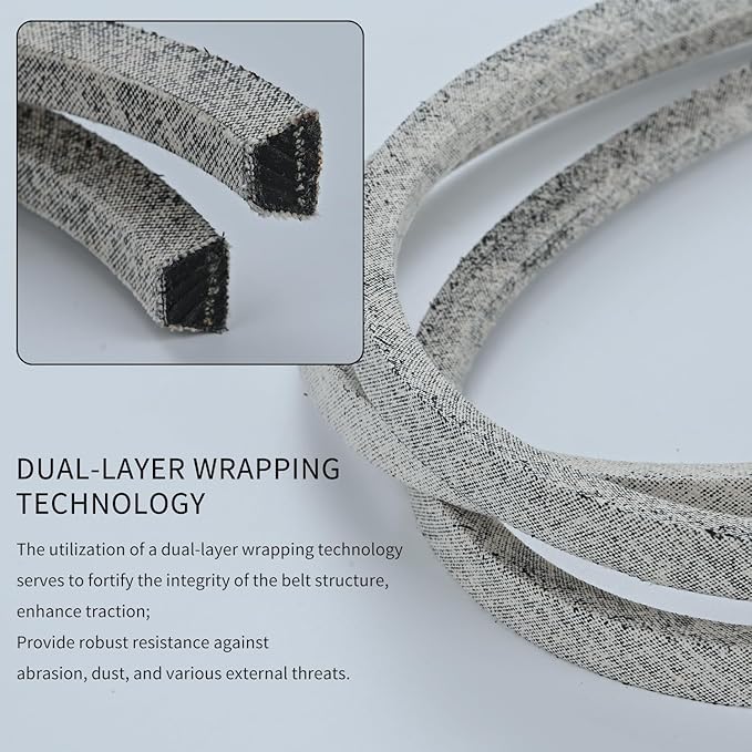1/2 x 140 Inch Replace for Toro 110-6892 Ariens Gravely 07200107 50 Inch Lawn Mower Deck Belt Kevlar Lawn Mower Belt Compatible with Toro TimeCutter Z5000, Z5020, Z5030, Z5035, Z5040 Z5060 (110-6892)