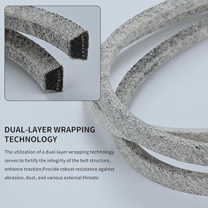 1/2 x 103'' Mower Deck Belt GX20072/GY20570, for John Deere D100 D105 D110 D125 D130 L100 L110 E100 E110 E120 E130 LA105 LA110 LA115 LA135 L1742 S100 1642HS 1742HS (GX20072)