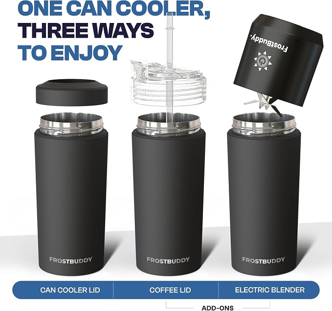 Frost Buddy XL Can Cooler - Fits 12/16/20/24 oz Cans & Bottles (Rocky Top) | Keeps drinks chilled 12+ hrs | No sweat, no condensation | Fits slim & standard cans