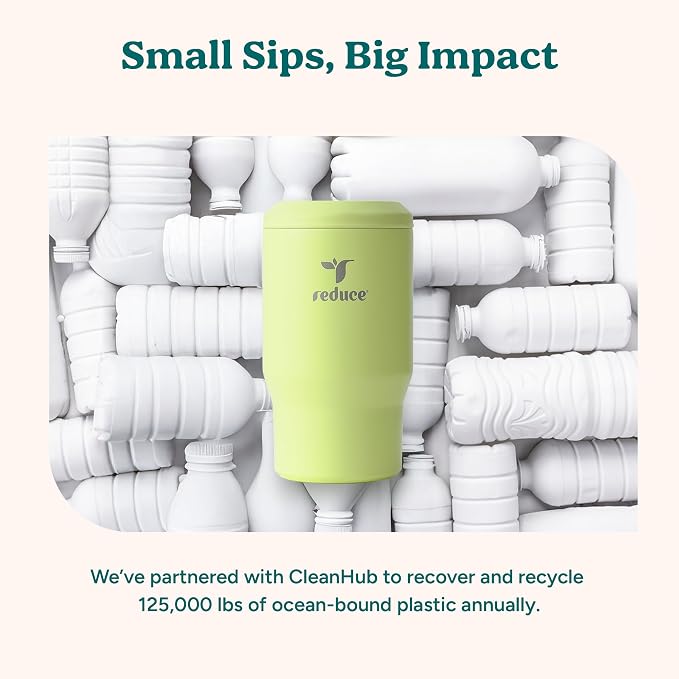 Reduce 4-in-1 Drink Cooler - Versatile Can & Bottle Holder with Vacuum Insulation - Keeps Drinks Cold Up to 4 Hours - Includes Bottle Opener - Fits Cupholders & Dishwasher Safe - 14oz - Daiquiri