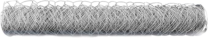Galvanized Poultry Wire Netting 2" Hexagonal Mesh Wire Fence Suit for Family Craft Projects Chicken Netting Garden Fencing Backyard Fencing (6ft x 150ft)