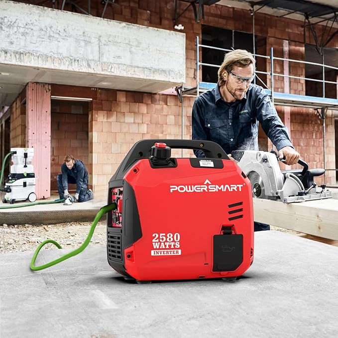 PowerSmart 2580-Watt Portable Inverter Generator, Super Quiet, Ultra-Light & Compact for Camping, 2025 Version