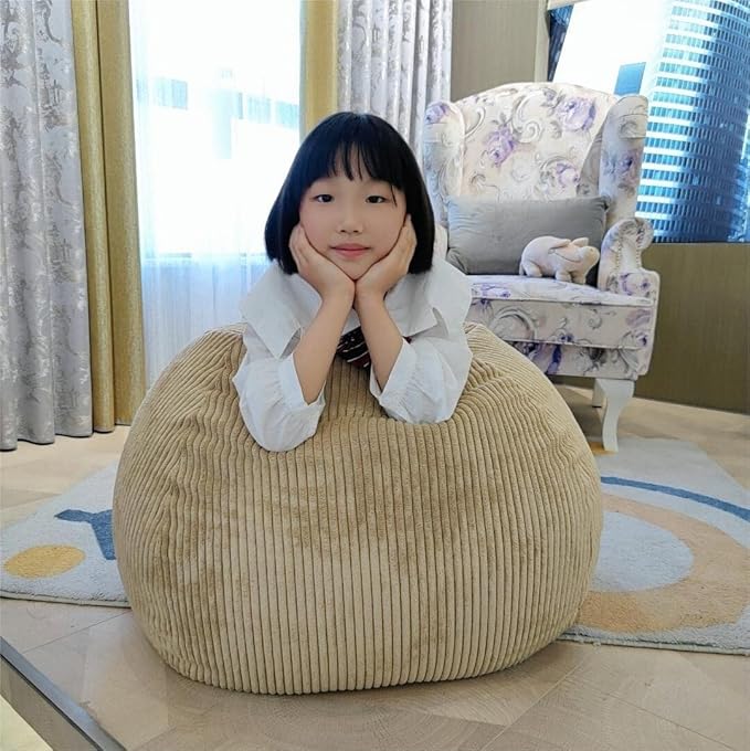 Bean Bag Chairs (No Filler),Bean Bag Cover,Stuffed Animal Storage Bean Bag,Toddler Bean Bag,Bean Bag for Adults,Kids,Teens,Large bean bag