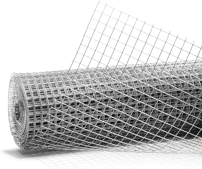 Fencer Wire 19 Gauge Hot-Dipped Galvanized Hardware Cloth with Mesh Size 1/2" x 1/2" for Chicken Coop/Run/Cage/Pen/Vegetables Garden and Home Improvement Project (d. 2 ft. x 50 ft.)