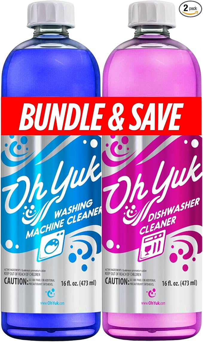 Oh Yuk Washing Machine Cleaner and Dishwasher Cleaner Combo Pack