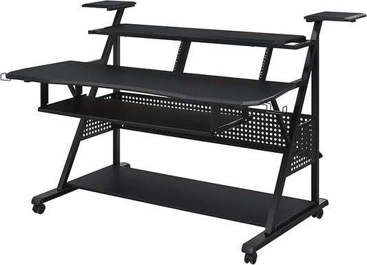 NicBex Laik-DW-00057-DX Desks, 67" W x 38" D x 42" H, Black