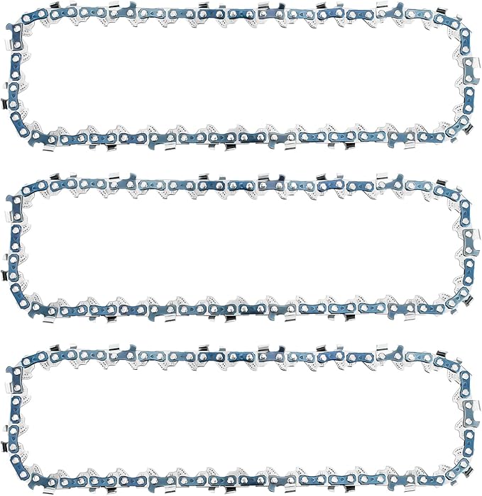 6 Inch Mini Chainsaw Chain Replacement for Saker 6 Inch Portable Electric Cordless Chainsaw,GJ15990-X36820 Chain Saw Blade,37 Drive Links 0.043" Gauge 1/4" LP Pitch (3 Pack)