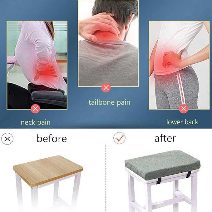 Stool Cushion Square Set of 2 for Bar Stool 14x14/15*15/12*12 Thick 5/8cm Dining Chair Pads (Color : 9#)