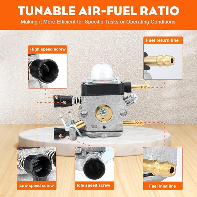 Hipa BG55 Carburetor for STHIL BG85 BG 55 BG65 SH85 SH55 SH85C BG55Z SH55C BG45 BG46 SH55Z SH85DZ SH85Z BG46DZ BG46Z BG65DZ BG65Z BG85DZ BG85Z Leaf Blower 4229 120 0606 C1Q-S68