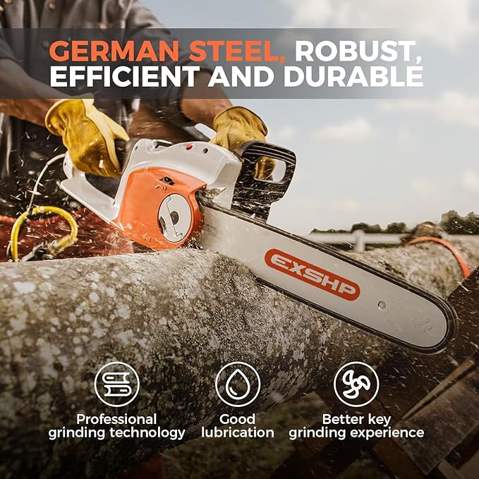 12 Inch Chainsaw Chain 1/4 Pitch .043" Gauge 64 Drive Links Semi-Chisel Chain Saw Chains for Husqvarna, Poulan, Craftsman, Greenworks and More Chainsaw Brands(3 Packs)(40T-6)