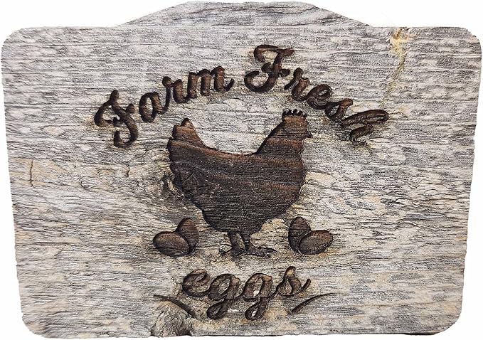 Rockin' Wood Egg Holder Tray- Countertop Stackable Egg Rack For Fresh Eggs - Made in the USA with real rustic reclaimed wood - egg sorter - wood egg tray (Triple Tray)