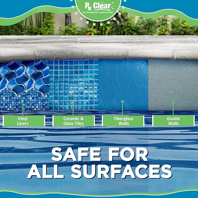 Rx Clear 3" Inch Chlorine Tabs | 100 Pounds | Individual Stabilized Chlorinating Tablets for Sanitizing Swimming Pools | Long Lasting, Slow Dissolving, and UV Protected (2 x 50 LB Buckets)