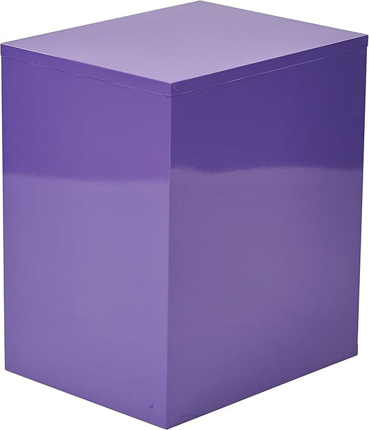 OSP Home Furnishings HPB Heavy Duty 3-Drawer Metal File Cabinet for Standard Files and Office Supplies, Purple Finish