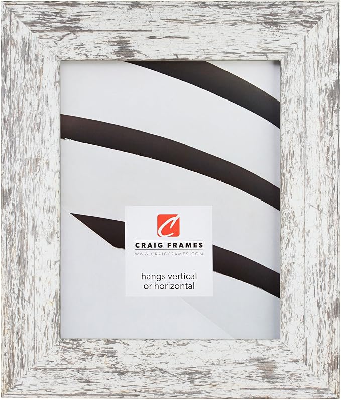 Craig Frames 18x36 White Poster Frame for Posters, Gallery Wall, and Photos | Lightweight shatter resistant acrylic facing with a rigid backing board, made in the USA