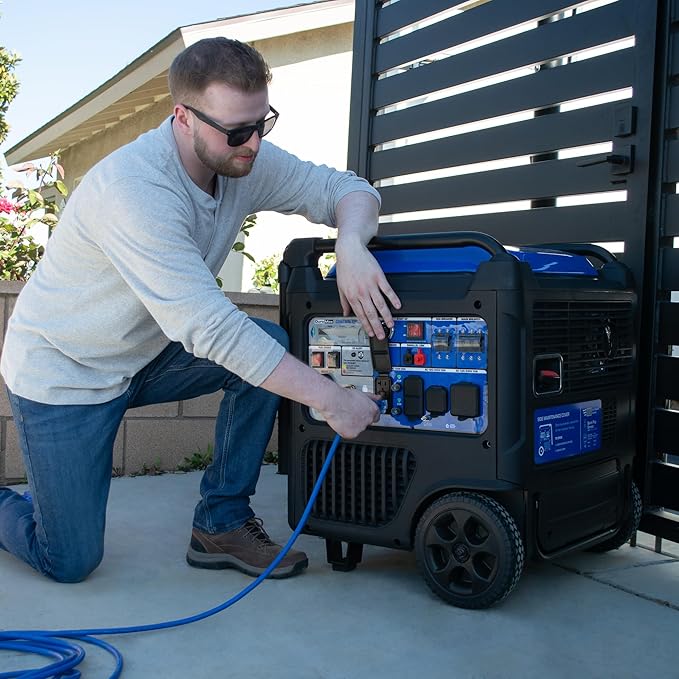 DuroMax XP9500iH 9,500-Watt Dual Fuel Portable Digital Inverter Generator - Gas & Propane, Remote Electric Start, RV & Emergency Ready