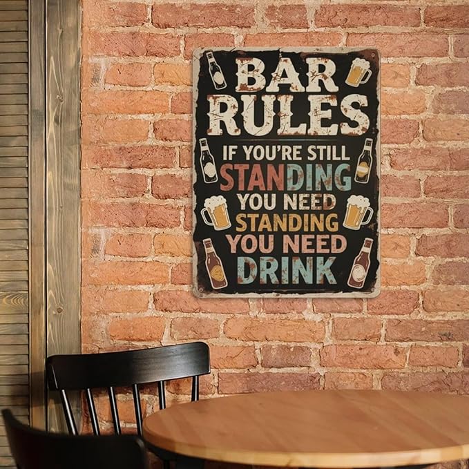 Vintage Metal Sign Farm Life—It’s Not Perfect, but It’s Honest. Tin Sign Decor Retro Wall Decor For Home Coffee Bar Funny Aluminum Sign 16x12 inch
