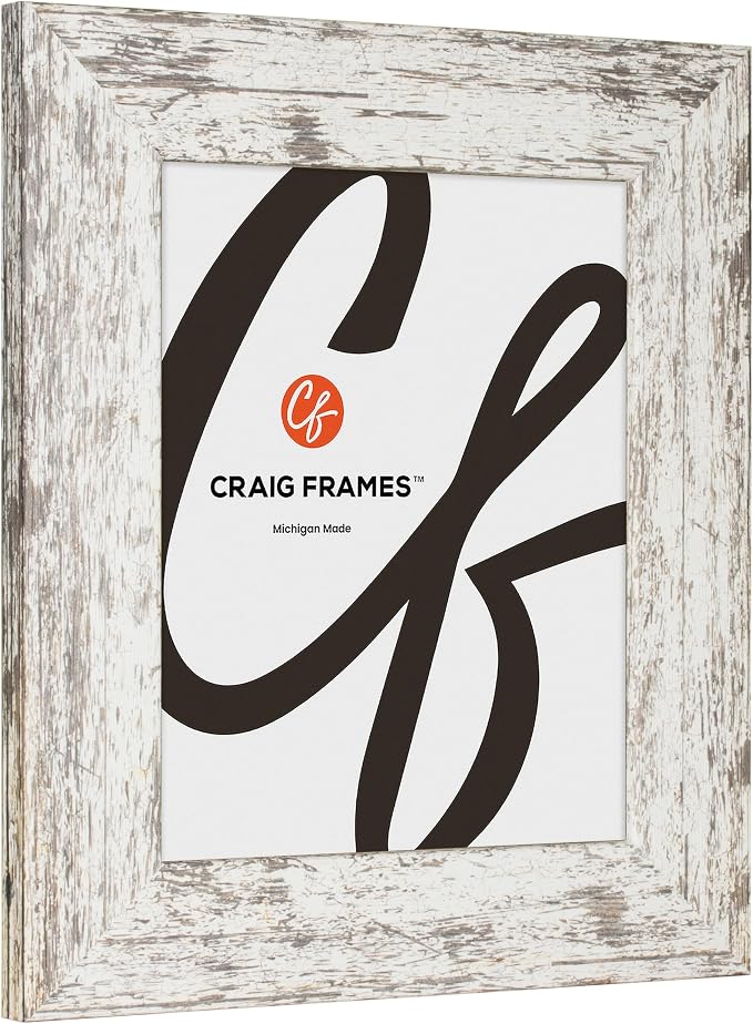 Craig Frames 20x29 White Picture Frame for Posters and Gallery Wall | Lightweight shatter resistant acrylic facing with a rigid backing board, made in the USA