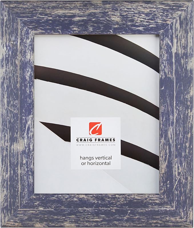 Craig Frames 25x33 Blue Poster Frame for Posters, Gallery Wall, and Photos | Lightweight shatter resistant acrylic facing with a rigid backing board, made in the USA