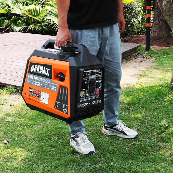 GENMAX Generator,EPA Compliant, Eco-Mode Feature, Ultra Lightweight for Backup Home Use & Camping