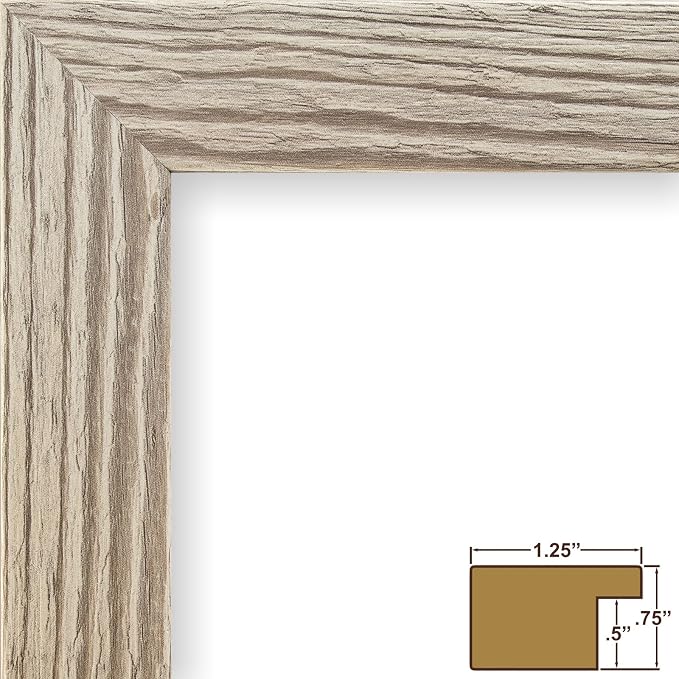 Craig Frames 11x14 White Picture Frame, Wall Decor for Art and Photos | Ready to hang with a protective glass front, made in the USA for a gallery display