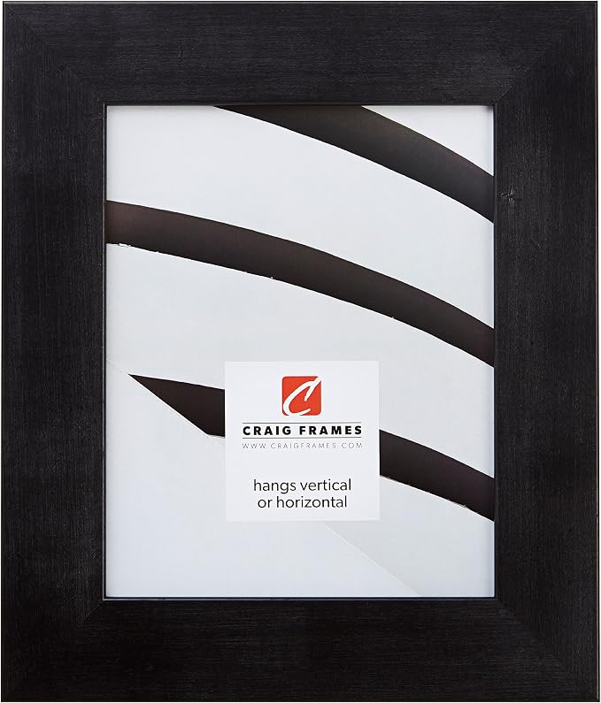 Craig Frames 24x36 Black Walnut Picture Frame for Posters and Photos | Lightweight shatter resistant acrylic facing with a rigid backing board, made in the USA