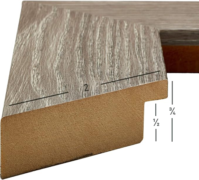Craig Frames 23x34 Barnwood Grey Poster Frame for Posters and Gallery Wall | Lightweight shatter resistant acrylic facing with a rigid backing board, made in the USA