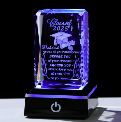 Movdyka Graduation Gifts for Her Him 2026 Unique - 3D Layser Engraved Class of 2026 with Base, High School College Graduation Gift Ideas for Women Men Girls Daughter Son Unisex