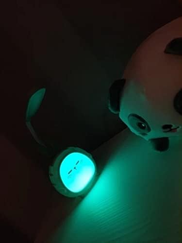 Portable LED Desk Lamp with Night Light Cute Bunny Foldable USB Charge Reading Light for Bedroom Kids Bedside Study (Green)