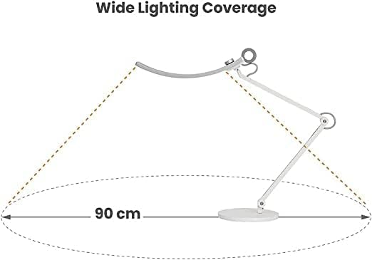 BenQ e-Reading LED Desk Lamp Designed for Monitor Suitable for Designers, Engineers, Architects, Studying, Gaming (Ergonomic, Dimmable, Warm/Cool White) - Matte Blue