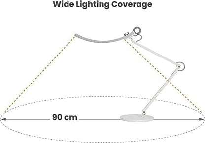 BenQ e-Reading LED Desk Lamp Designed for Monitor Suitable for Designers, Engineers, Architects, Studying, Gaming (Ergonomic, Dimmable, Warm/Cool White) - Matte Blue