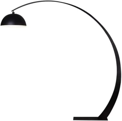 Prismatica | Half Arc Metal Floor Lamp with Brushed Finish | Modern Look for Living Room