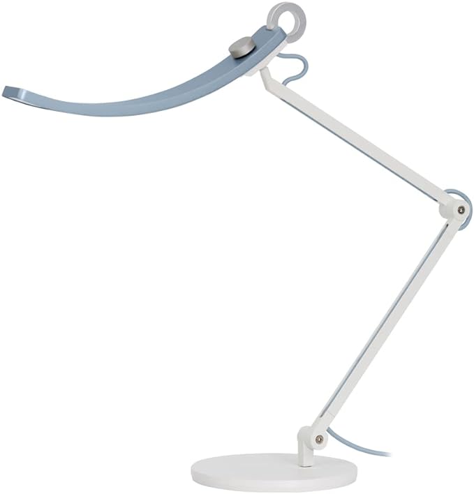 BenQ e-Reading LED Desk Lamp Designed for Monitor Suitable for Designers, Engineers, Architects, Studying, Gaming (Ergonomic, Dimmable, Warm/Cool White) - Matte Blue