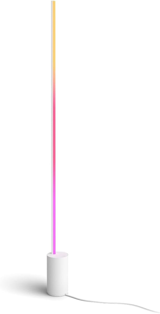 Philips Hue Signe Smart Floor Lamp, White - White and Color Ambiance LED Color-Changing Light - 1 Pack - Indoor - Control with Hue App - Works with Alexa, Google Assistant, and Apple Homekit