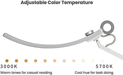 BenQ e-Reading LED Desk Lamp Designed for Monitor Suitable for Designers, Engineers, Architects, Studying, Gaming (Ergonomic, Dimmable, Warm/Cool White) - Matte Blue
